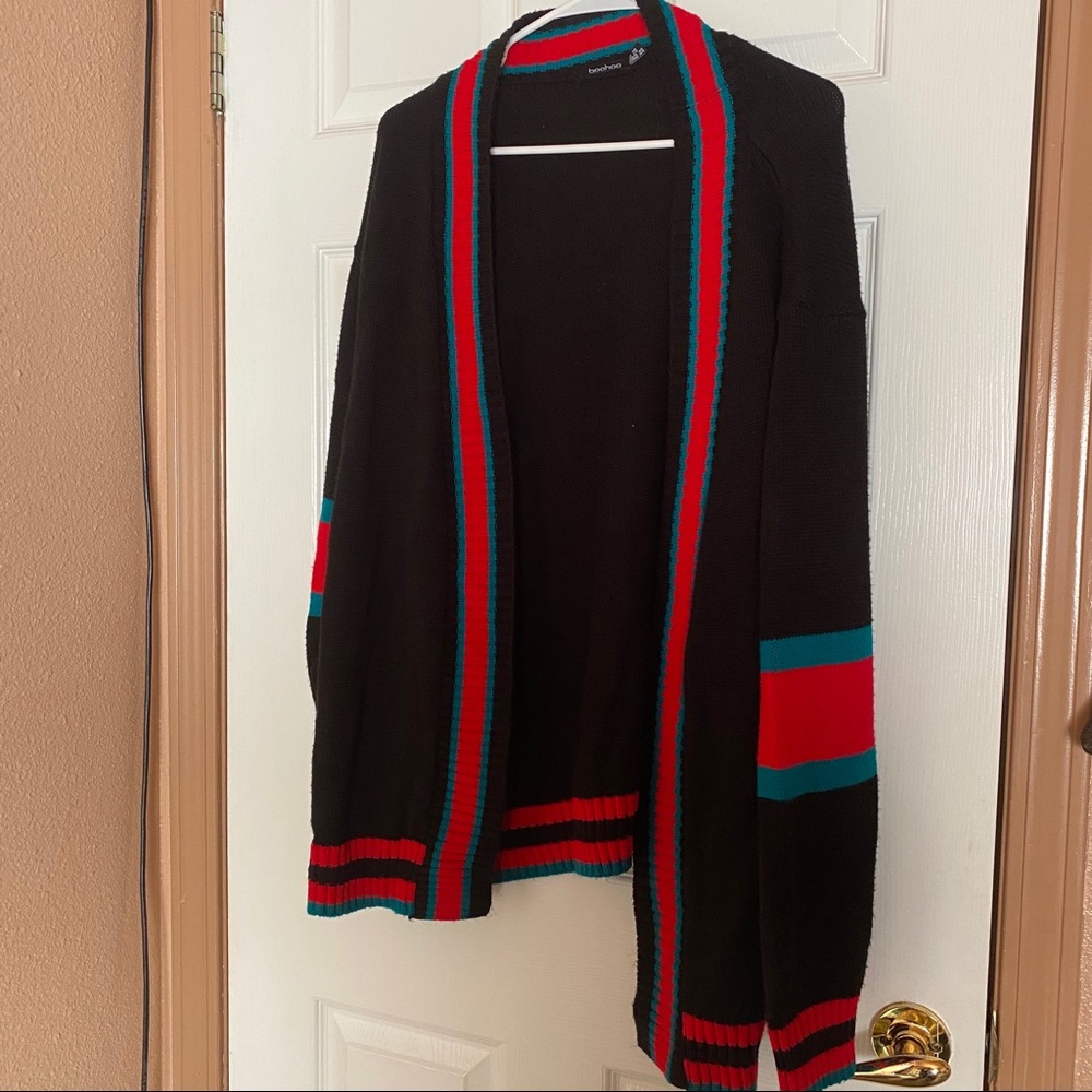 Oversized black cardigan